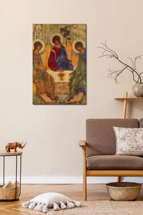 Canvas Print Wall Art - the Holy Trinity by Andrei Rublev - 12X18 Inches