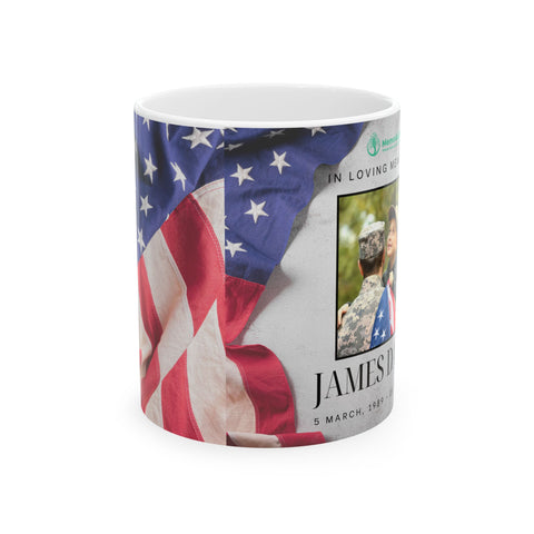 Personalized Memorial Veteran Ceramic Mug