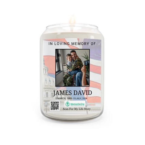 Personalized Memorial Candle – A Light That Keeps Their Memory Alive