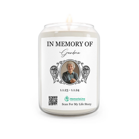 In Loving Memory – A Personalized Candle to Keep Their Light Alive