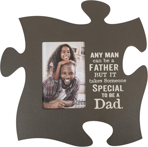 Takes Someone Special to Be a Dad 4X6 Photo Frame Inspirational Puzzle Piece Wall Art Plaque