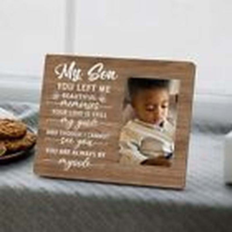 Memorial Photo Frame Gifts for Loss of Son - Sympathy Gifts for Loss of Son-