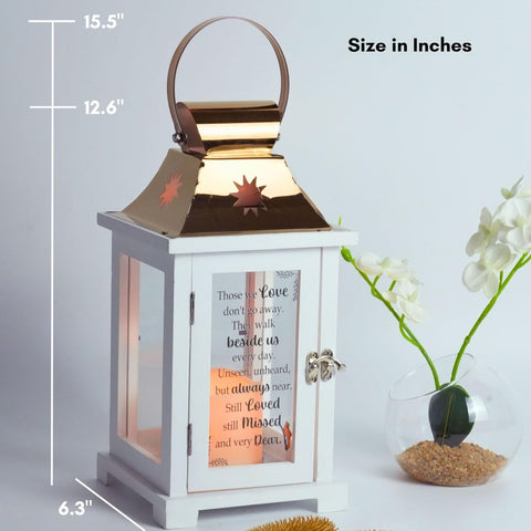 Memorial Lantern with Photo Frame, Sympathy Gifts for Loss of Loved One, Bere...