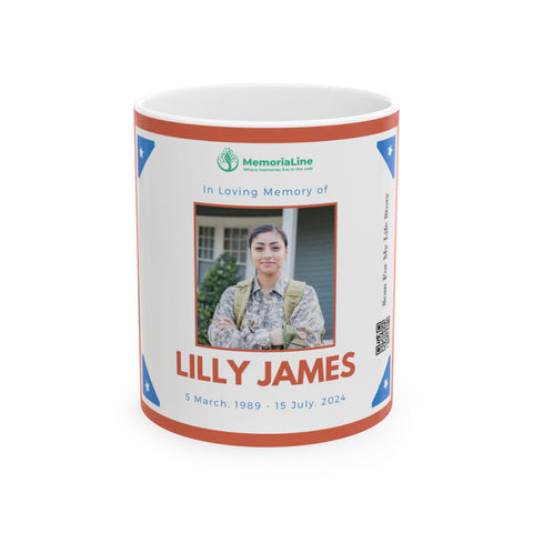 Personalized Memorial Veteran Ceramic Mug