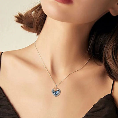 Heart Urn Necklace for Ashes 925 Sterling Silver Heart Memorial Keepsake Cremation Pendant Necklace Cremation Jewelry Gifts for Women Girls Sister