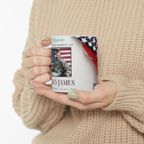 Personalized Memorial Veteran Ceramic Mug