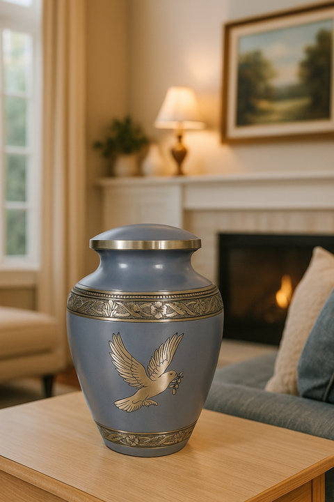 Lilac Dove Urn – A Tribute of Peace, Memory, and Eternal Love
