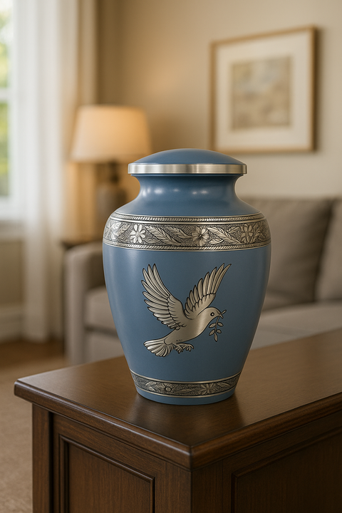 Lilac Dove Urn – A Tribute of Peace, Memory, and Eternal Love