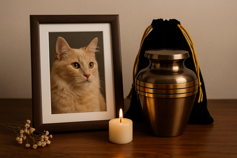 Classic Bronze Pet Cremation Urn – Honoring a Life of Unconditional Love