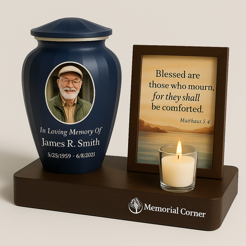 Memorial Corner Set- Custom Cremation Urn