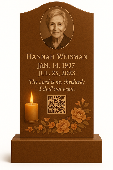 Personalized Acrylic Memorial Headstone