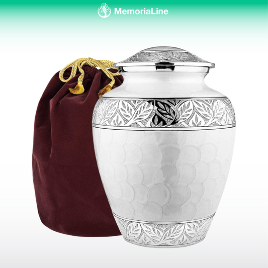 White Cremation Urns