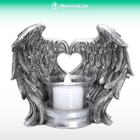 Angel Wings Memorial Candle – A Gentle Light of Remembrance