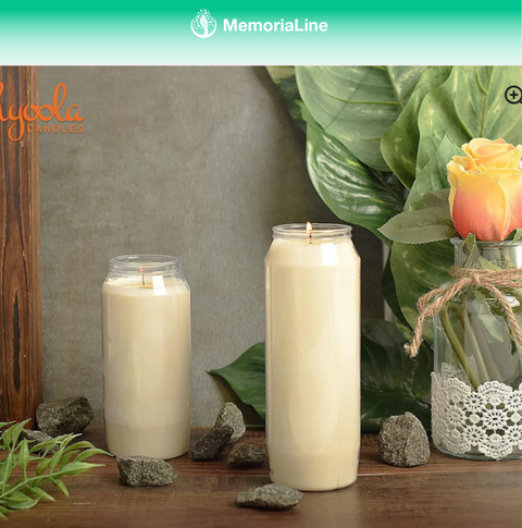 9-Day White Memorial Prayer Candle