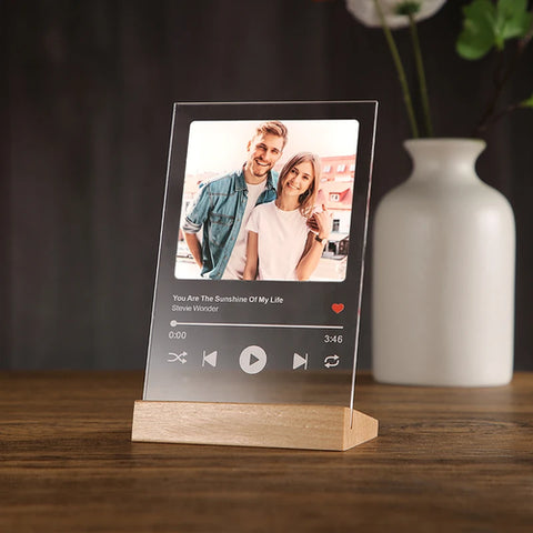 Personalized Photo Song Acrylic Board