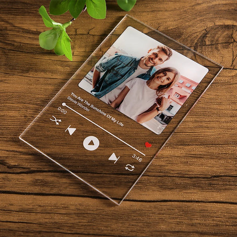 Personalized Photo Song Acrylic Board