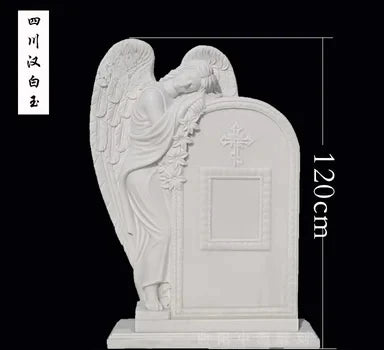 Marble Angel European Tombstone Angel Statue Cemetery Sculpture Church Stone Carving Angel