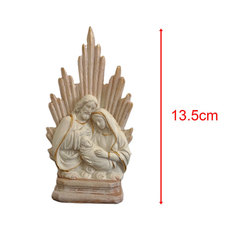 20Cm Virgin Mary Modern Resin Family Living Room Decoration Master Simple Decoration Crafts Holy Family with Child Figure