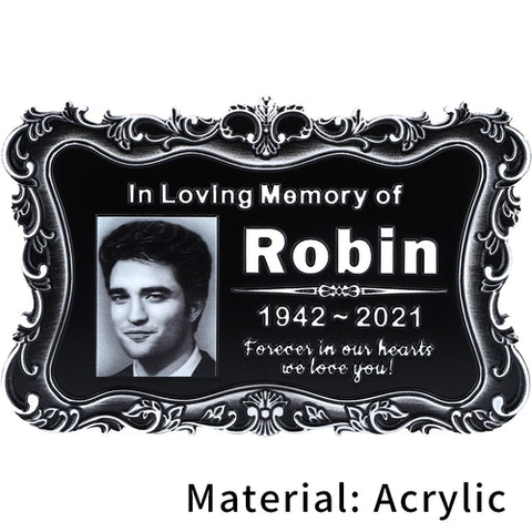 Personalized Memorial Plaque with Photo