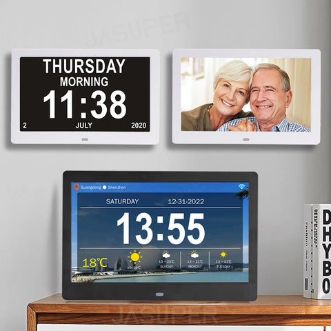 Wi-Fi Calendar Clock with Digital Photo Display