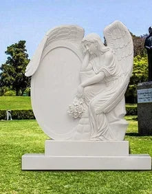 Marble Angel European Tombstone Angel Statue Cemetery Sculpture Church Stone Carving Angel