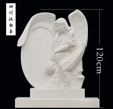 Marble Angel European Tombstone Angel Statue Cemetery Sculpture Church Stone Carving Angel