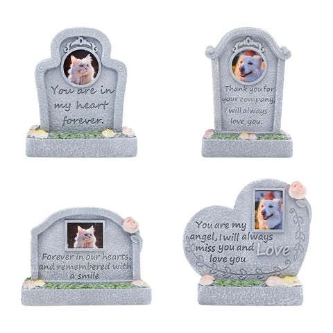 Memorial Monument for Pet Pet Grave Marker Weatherproof Cat Memorial Headstone Garden Headstone for Lawn Outdoors Yard Porch