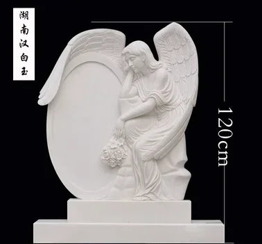 Marble Angel European Tombstone Angel Statue Cemetery Sculpture Church Stone Carving Angel