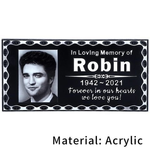 Personalized Memorial Plaque with Photo