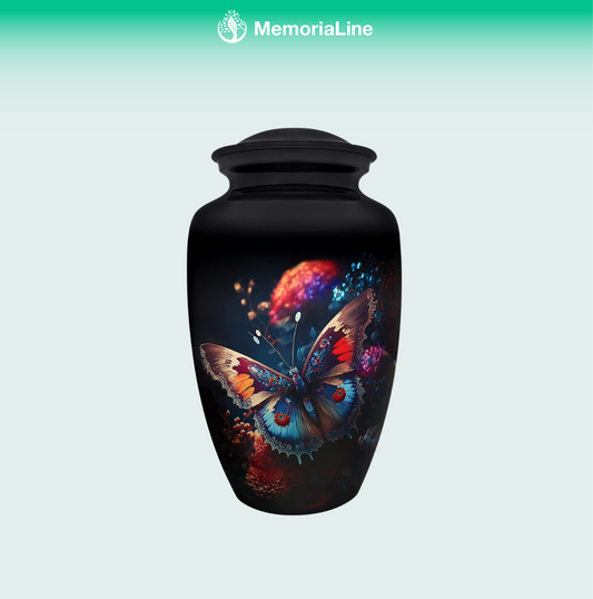 Butterfly Memorial Urn Ashes