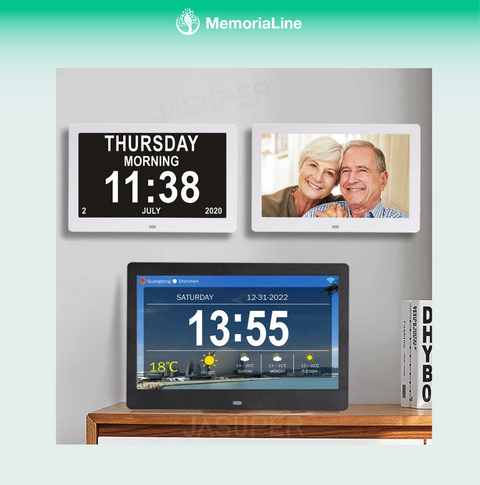 Wi-Fi Calendar Clock with Digital Photo Display