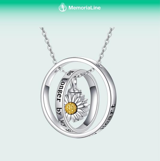 Cremation Necklace Jewelry  Silver