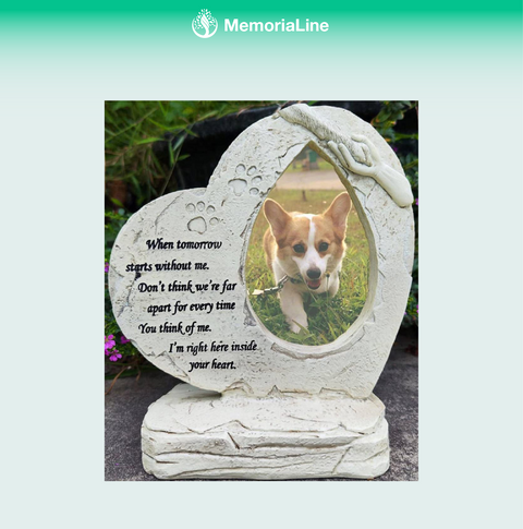 Heart-Shaped Pet Memorial Stone