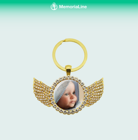 Personalized Angel Keychain