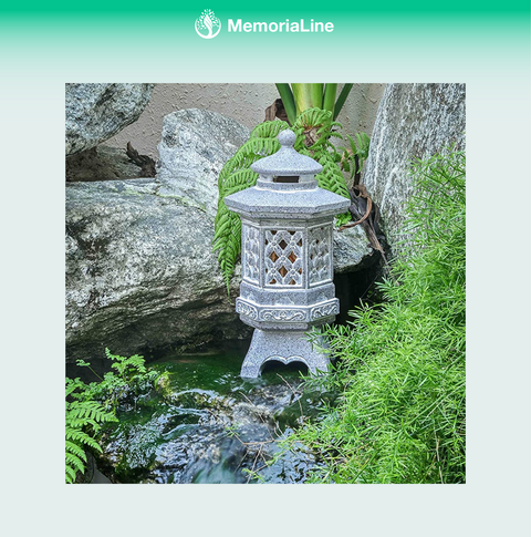 Pagoda Garden Statues with Solar Lights