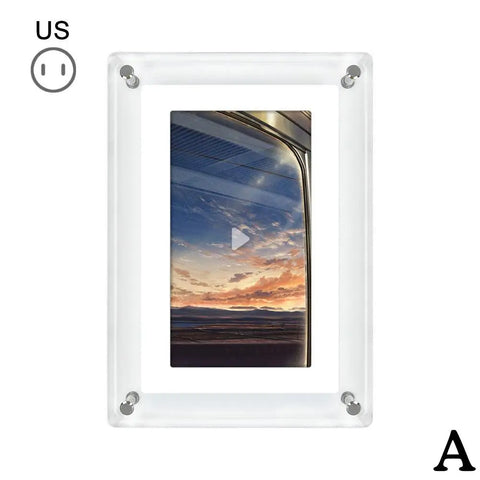 Acrylic Digital Photo Frame 5 Inch 1200Mah Vertical Display IPS Screen 4G Memory Battery Porta Retrato Digital Photo Frame