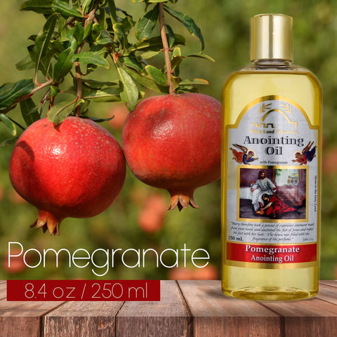 Bible Lands Treasure Anointing Oil for Prayer , Blessing Oil of Gladness | Pomegranate, 250 Ml