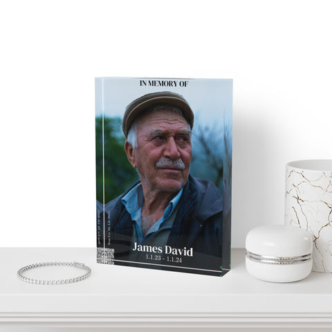 Acrylic Photo Block Memory – A Timeless Tribute - Memorialine