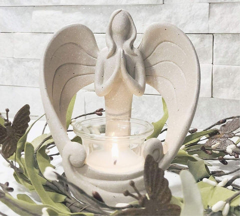 Angel Candleholder for Loss of Loved One - Memorialine