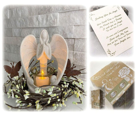 Angel Candleholder for Loss of Loved One - Memorialine