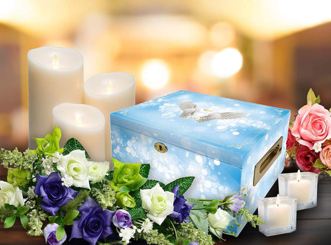 Angel of Mine Cremation Urn Memorial Chest - Memorialine