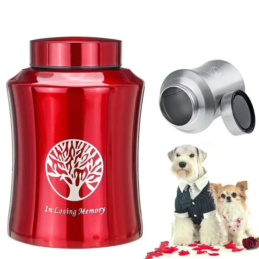 250/500/800Ml Pet Memorial Urn Cremation Mini Urns for Pet/ Human Ashes Casket Funeral Stainless Steel Cremation Storage Jar