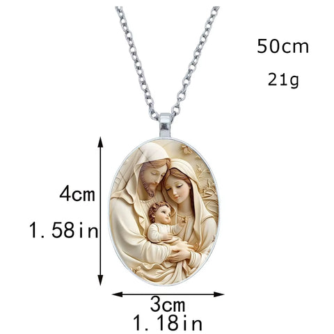 1Pc Retro Virgin Mary Alloy Keychain - Religious Time Gem Pendant Suitable for Car Keys and Backpack Pendant Gift