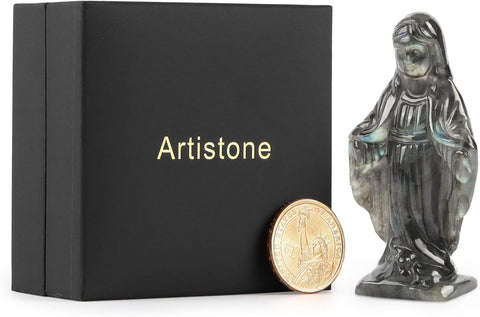 Blessed Virgin Mary Crystal Statue - Memorialine