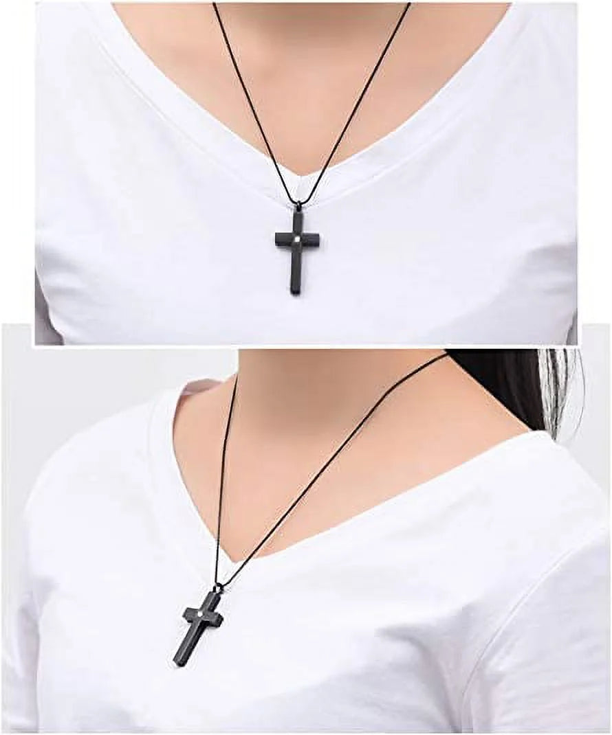 Crystal Cross Necklace for Ashes - Stainless Steel Keepsake Cremation Jewelry - Religious Cross Memorial Urn Necklace for Pet Human Ashes Pendant