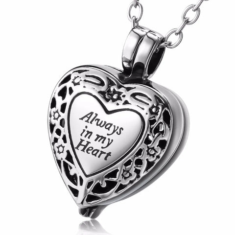 Stainless Steel Fashion Cremation Jewelry Urn Necklace for Ashes Urn Jewelry Rich Styles Memorial Keepsake Pendant Locket