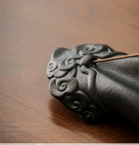 Ceramic Buddha'S Hand Thread Incense Burner Antique Reclining Aroma Incense Censer Creative Zen Indoor Home Office Decoration - Memorialine