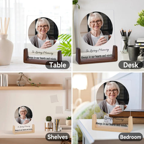Custom Acrylic Memorial Picture Frame - Memorialine