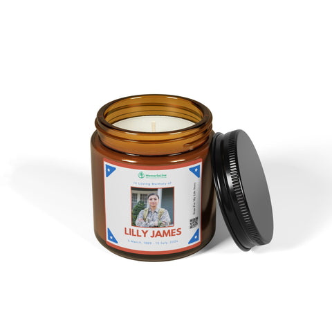 Personalized Soy Scented Memorial Candle