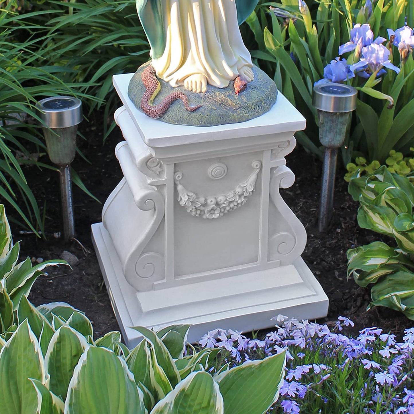 NG314105 Statuary Garden Base Riser, Medium, Classic Plinth